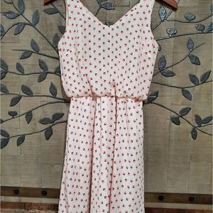 ❤️LUSH Dress With Pink Tulips  Size XS
